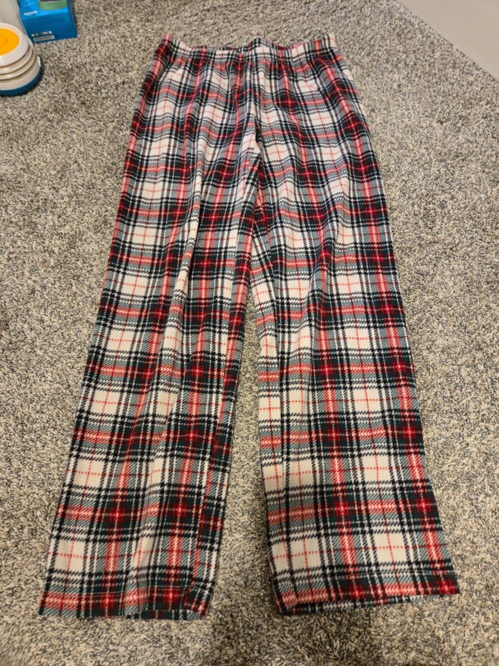 Lauren Ralph Lauren Tartan Plaid Monogram Fleece Pajamas L - Picture 6 of 6